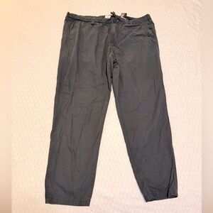H&M Men's Dark Gray Chinos Relaxed Fit with Adjustable Waistband